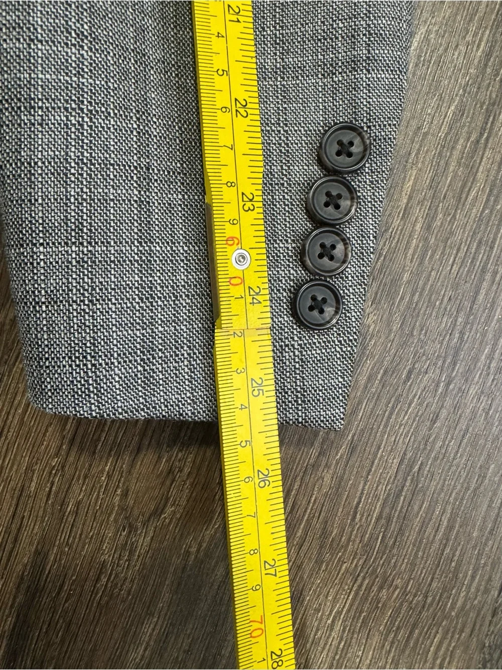 Ralph Lauren Mens Silk Wool Suit Coat Blazer 46R Gray Tonal Subtle Windowpane